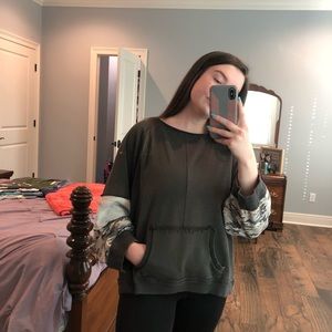 Dark green sweatshirt